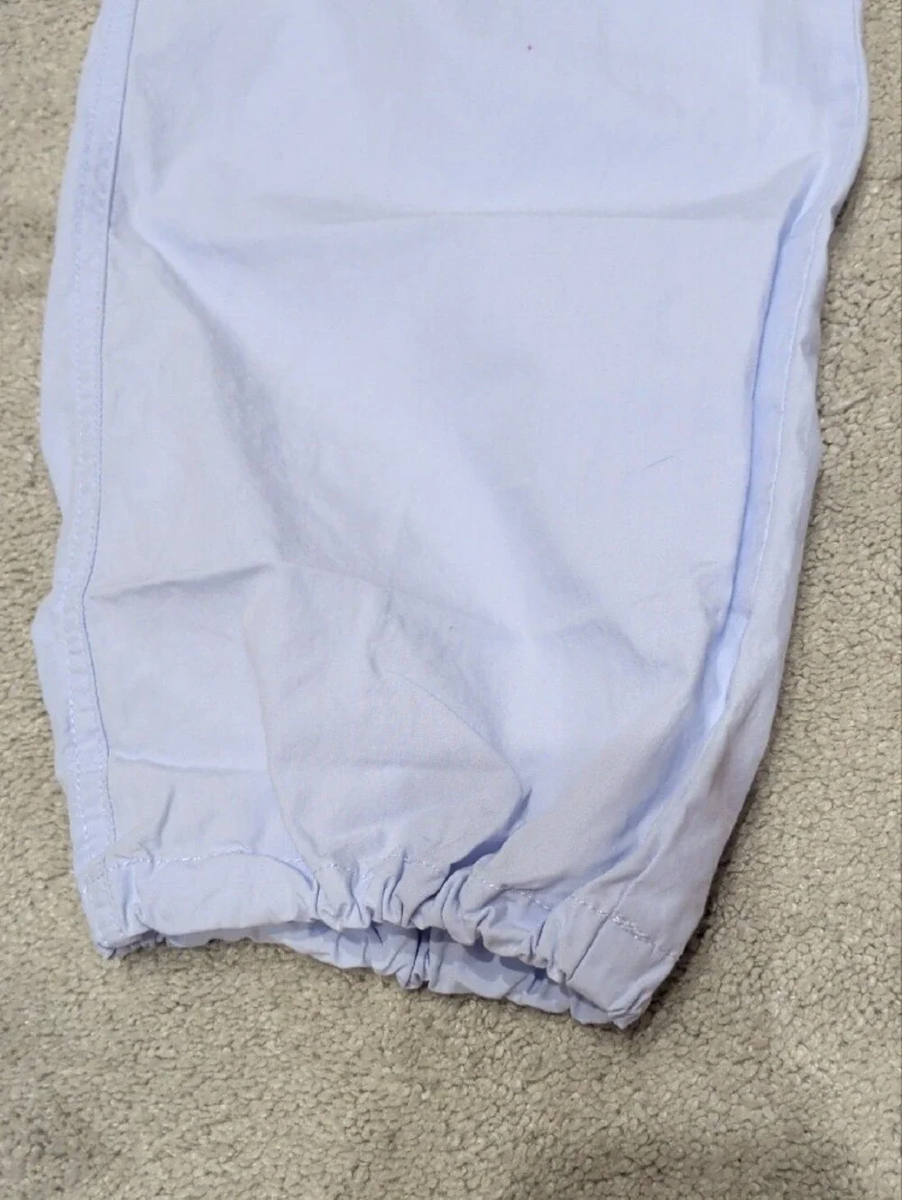 Light Blue ish Purple Girls Elastic-Waist Casual Pants
